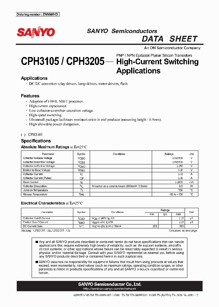 CPH3105-05_8224492.PDF Datasheet