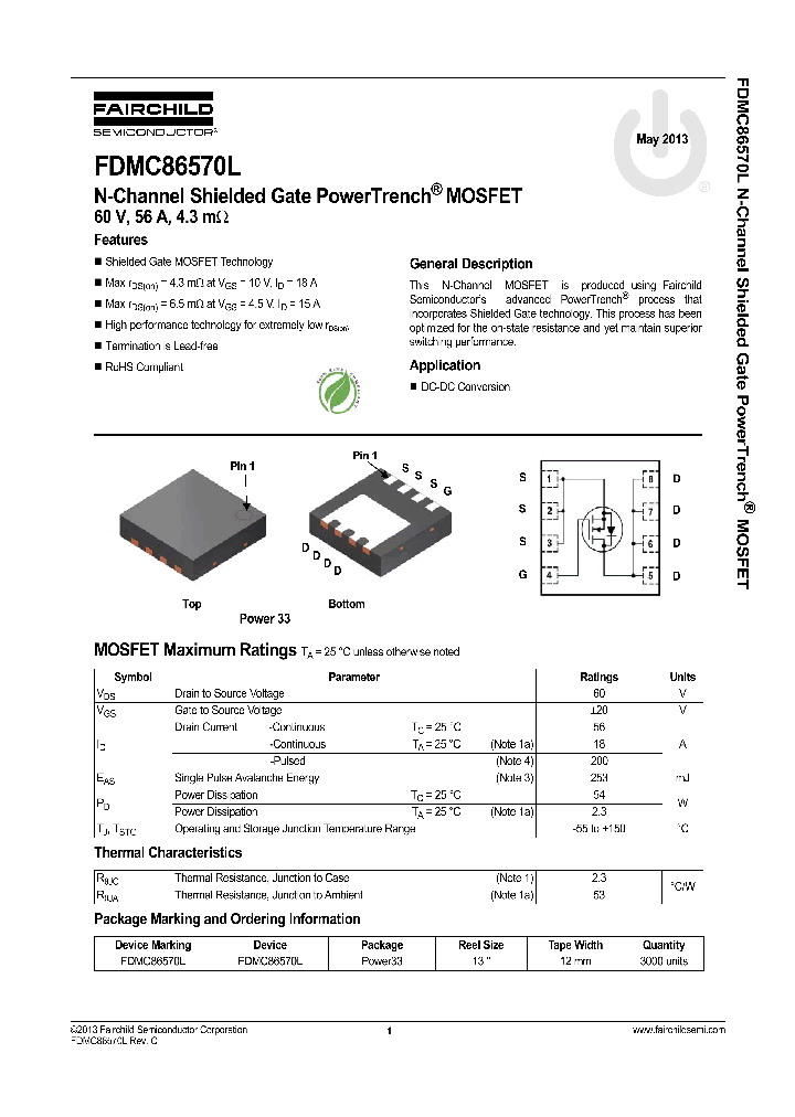 FDMC86570L_8224922.PDF Datasheet