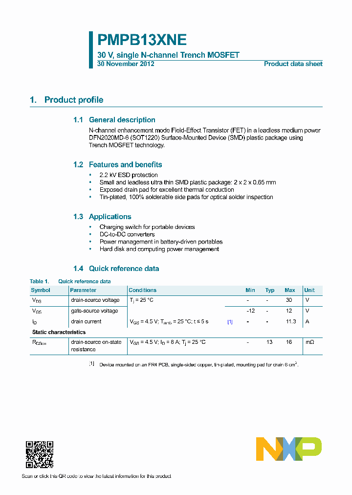 PMPB13XNE_8225503.PDF Datasheet