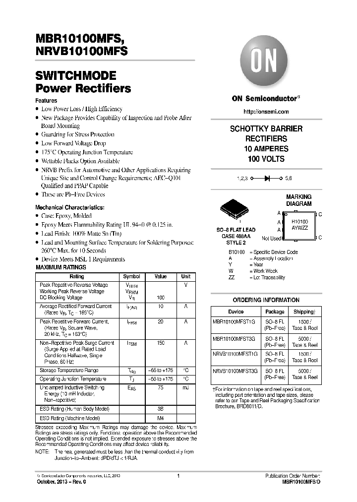 MBR10100MFS_8225553.PDF Datasheet