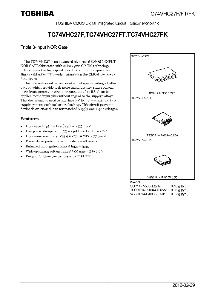 TC74VHC27FK-12_8225481.PDF Datasheet