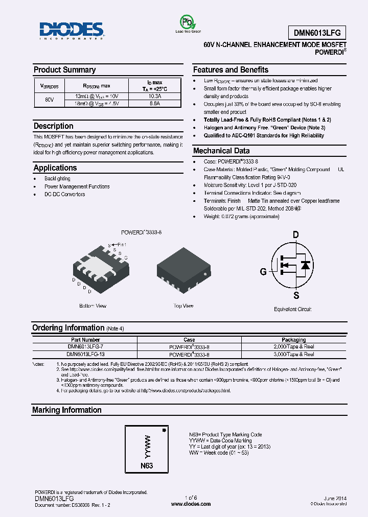 DMN6013LFG-13_8225851.PDF Datasheet