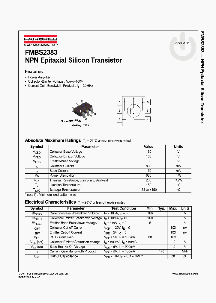 FMBS2383_8225882.PDF Datasheet