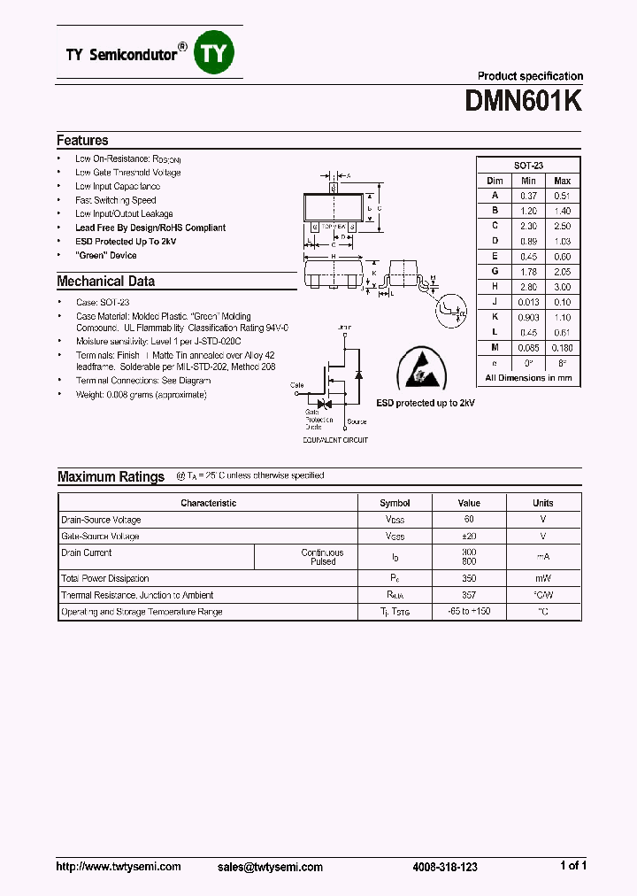 DMN601K-7-F_8225859.PDF Datasheet