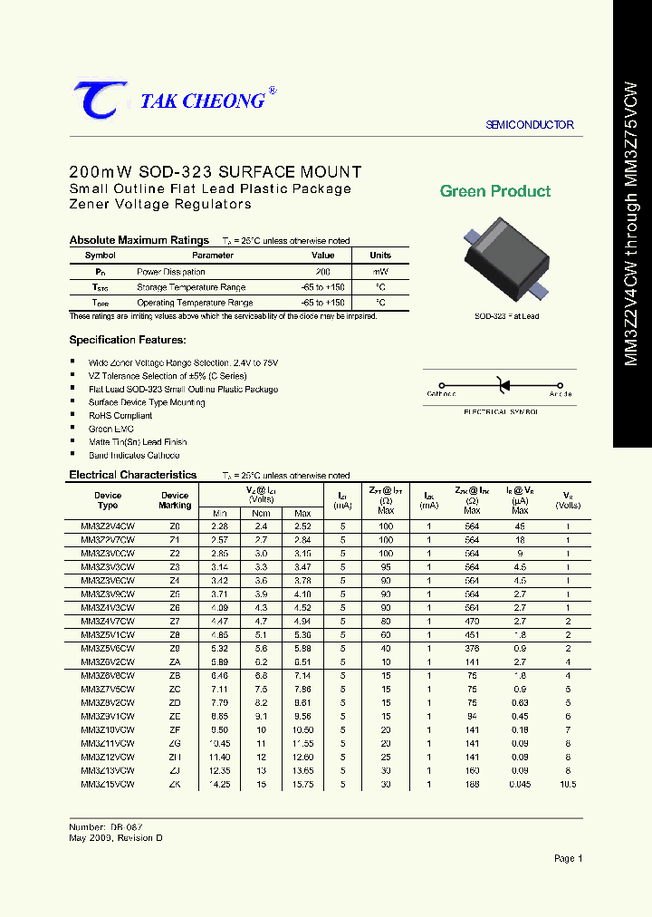 MM3Z10VCW_8226776.PDF Datasheet