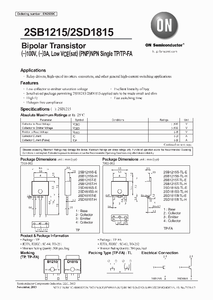 2SB1215_8227300.PDF Datasheet