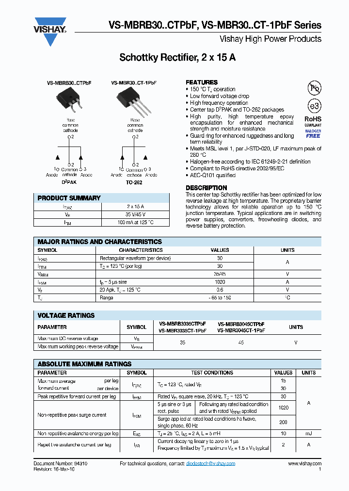 VS-MBR3035CT-1PBF_8227409.PDF Datasheet