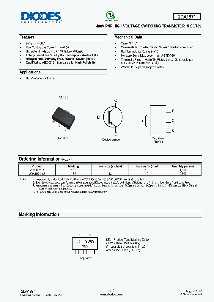 2DA1971_8227580.PDF Datasheet