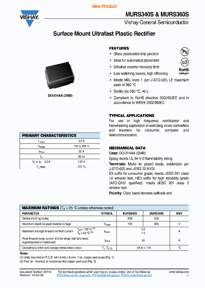 MURS340S-09_8228185.PDF Datasheet