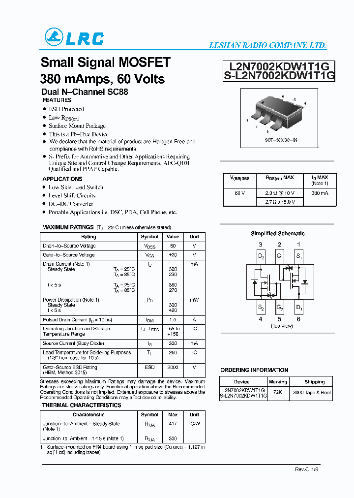L2N7002KDW1T1G-15_8228995.PDF Datasheet
