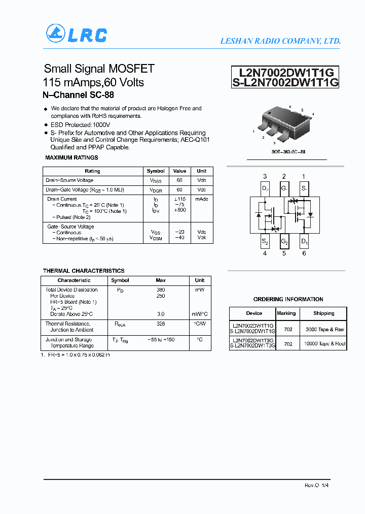 L2N7002DW1T1G-15_8228992.PDF Datasheet