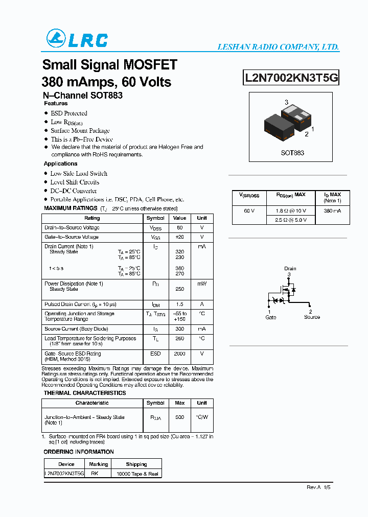 L2N7002KN3T5G-15_8228997.PDF Datasheet
