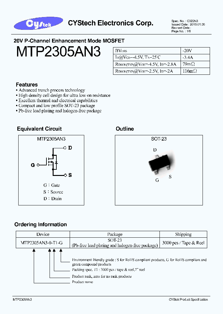 MTP2305AN3_8229077.PDF Datasheet