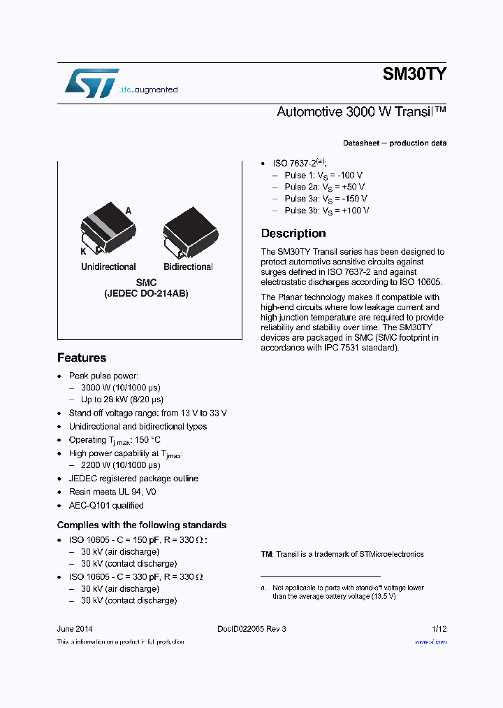 SM30T33AYCAY_8229405.PDF Datasheet