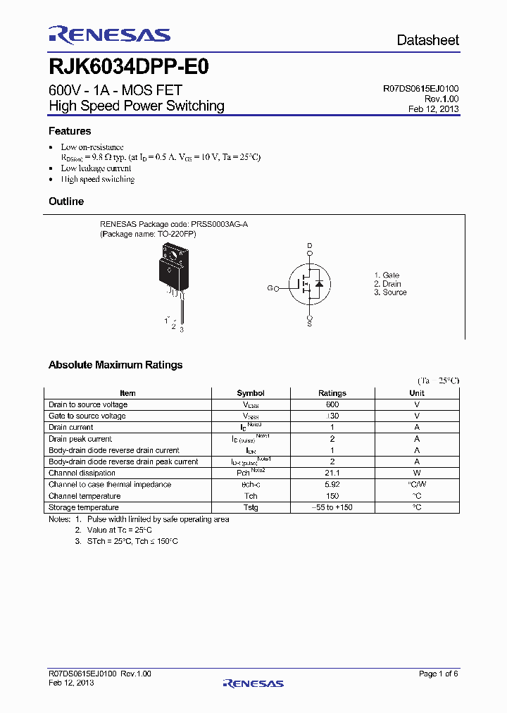 RJK6034DPP-E0T2_8230009.PDF Datasheet