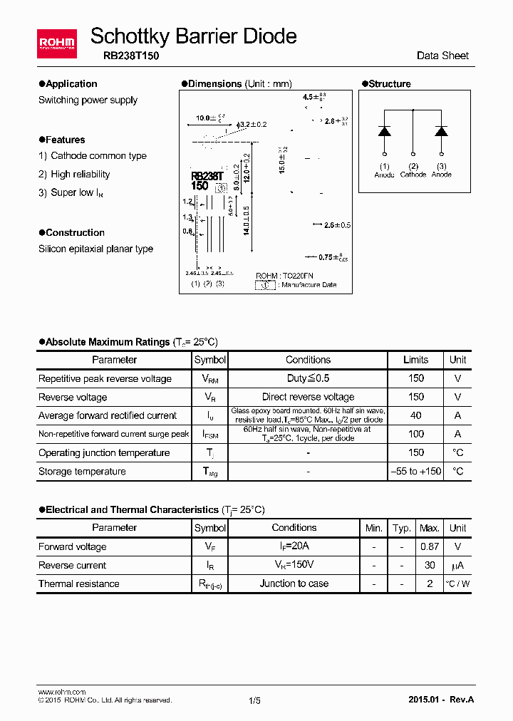 RB238T150_8230140.PDF Datasheet