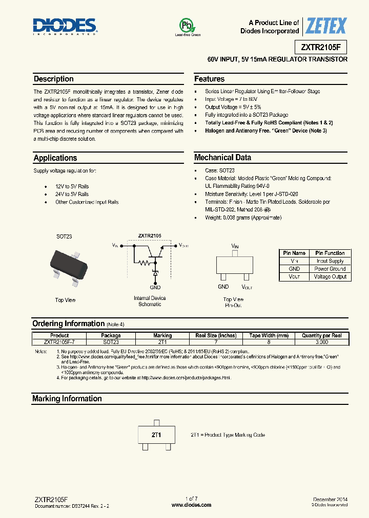ZXTR2105F_8230483.PDF Datasheet