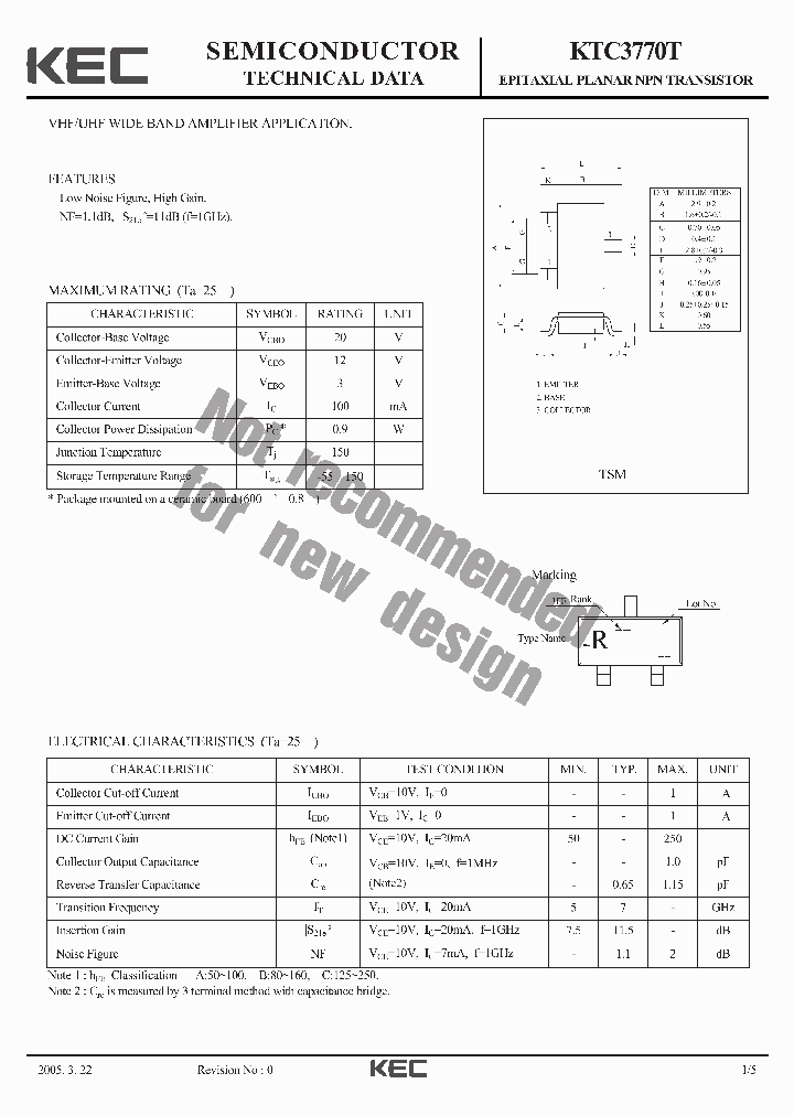 KTC3770T-15_8230708.PDF Datasheet