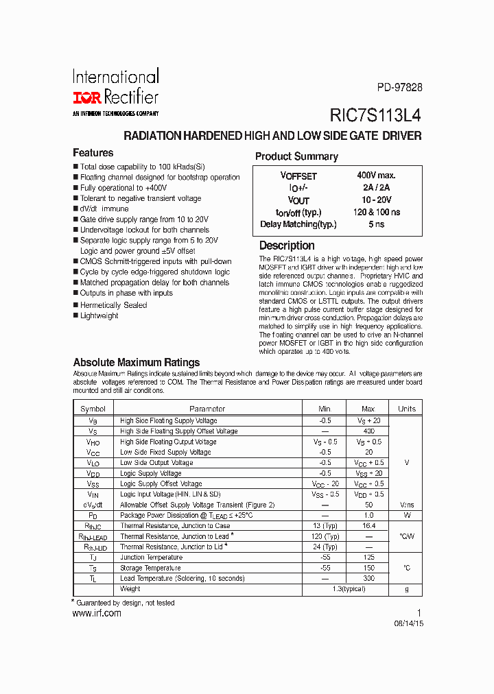 RIC7S113L4_8231160.PDF Datasheet