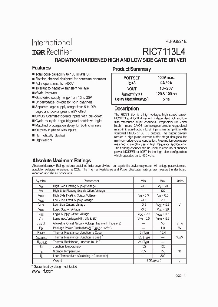 RIC7113L4-15_8231155.PDF Datasheet