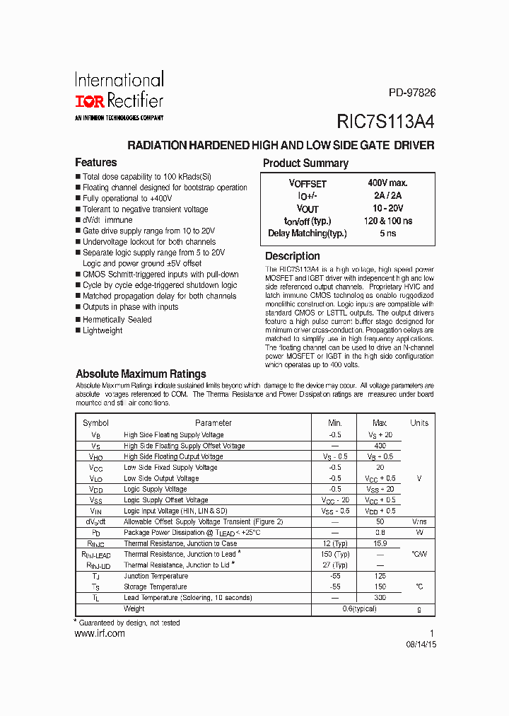 RIC7S113A4_8231156.PDF Datasheet