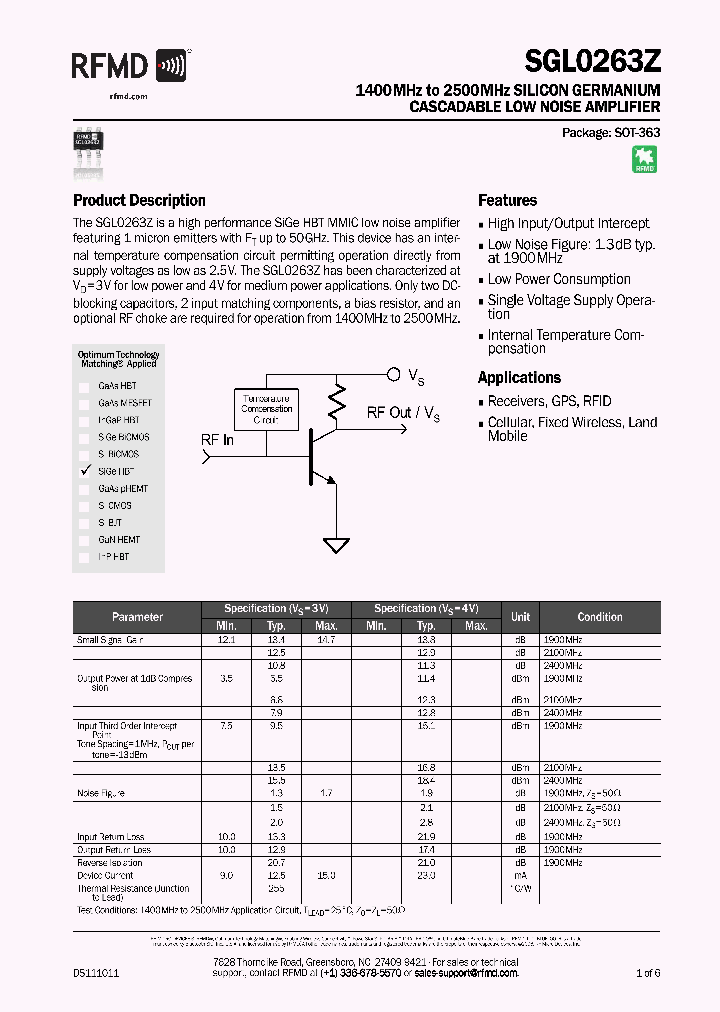 SGL0263Z_8231396.PDF Datasheet