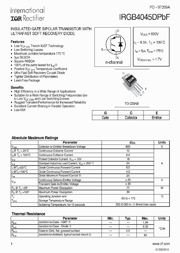 IRGB4045DPBF-15_8231721.PDF Datasheet