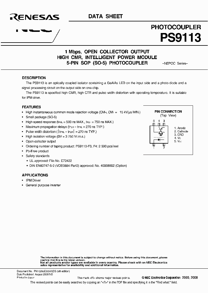 PS9113-V_8231755.PDF Datasheet