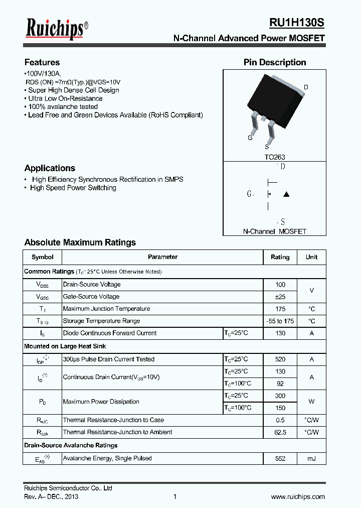 RU1H130S_8232443.PDF Datasheet