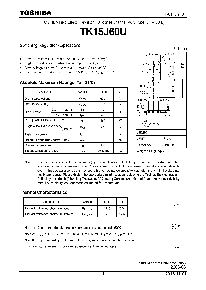 TK15J60U_8232683.PDF Datasheet