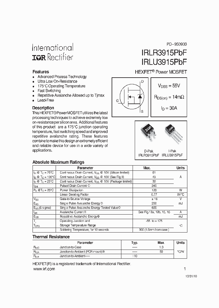 IRLR3915PBF-15_8232896.PDF Datasheet