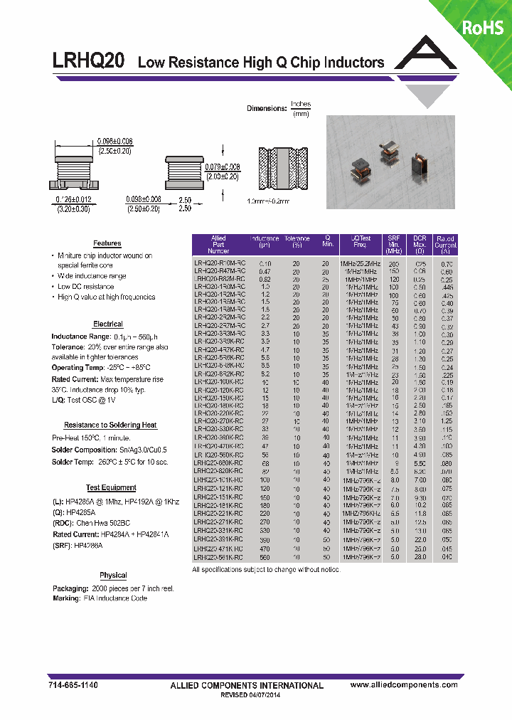 LRHQ20-221K-RC_8233040.PDF Datasheet