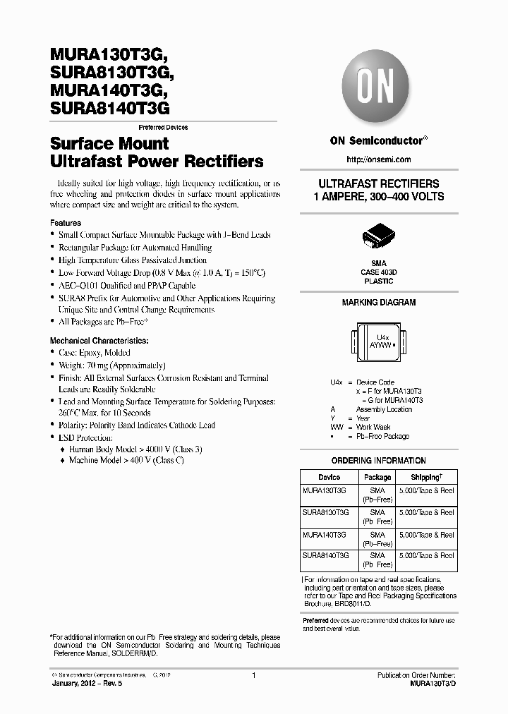 SURA8140T3G_8233108.PDF Datasheet
