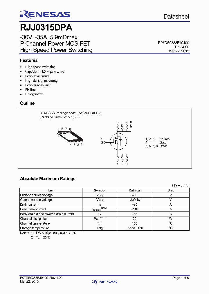 RJJ0315DPA-15_8233597.PDF Datasheet