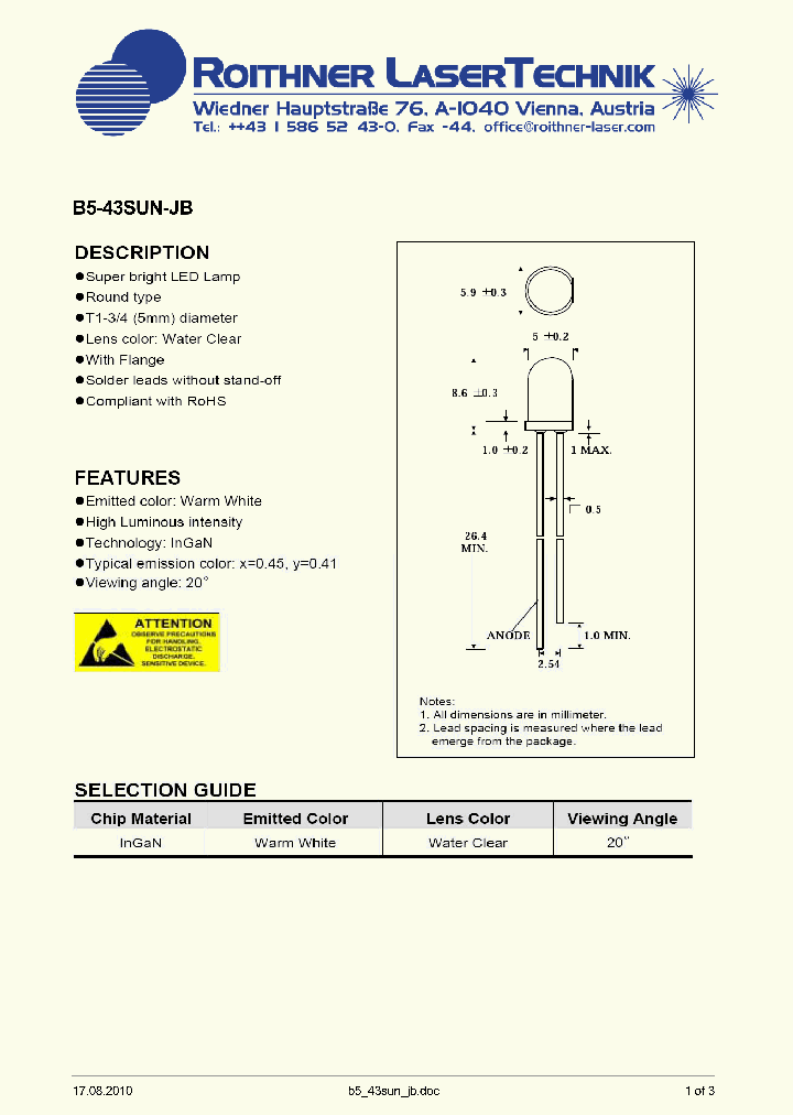 B5-43SUN-JB_8233758.PDF Datasheet