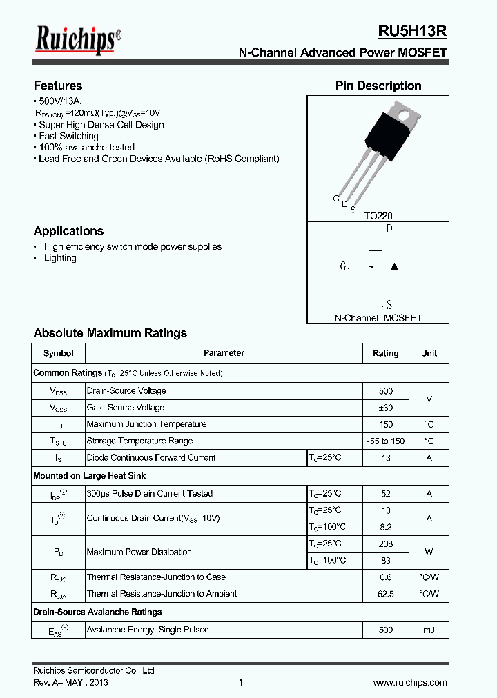 RU5H13R_8233650.PDF Datasheet