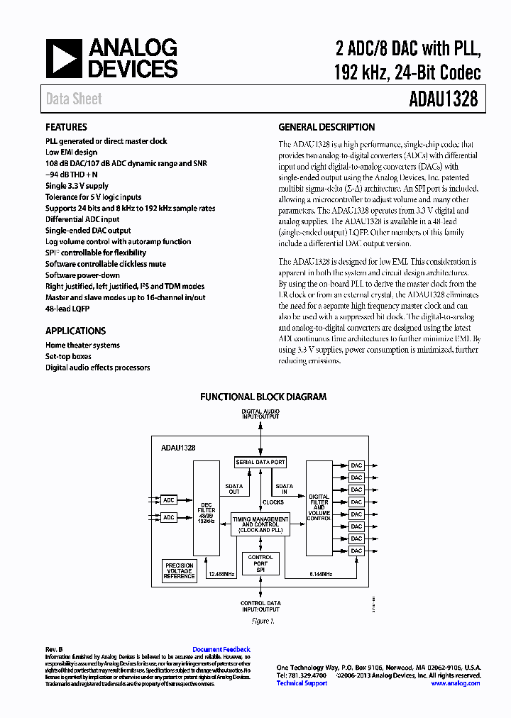 ADAU1328-15_8234252.PDF Datasheet