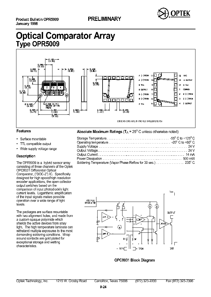 OPR5009_8234553.PDF Datasheet