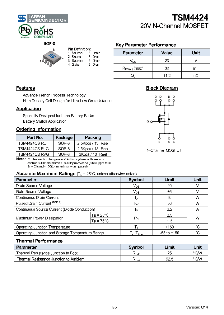 TSM4424CSRVG_8234837.PDF Datasheet