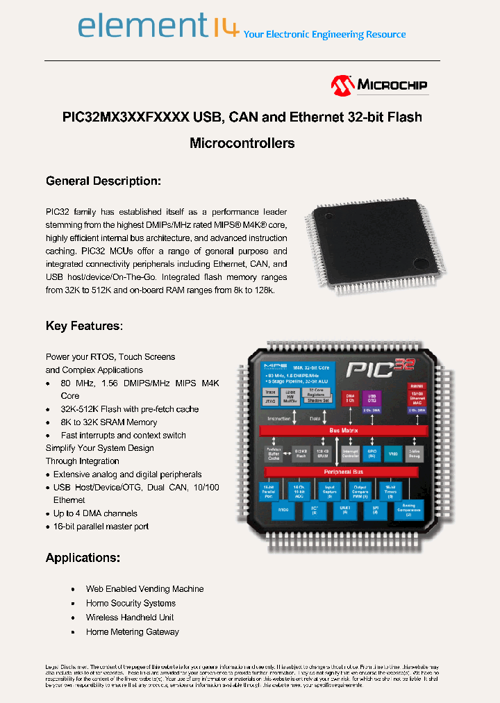 PIC32MX320F128H-80IMR_8234909.PDF Datasheet