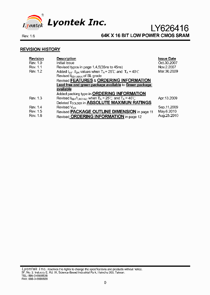 LY626416GL-55SLE_8235007.PDF Datasheet