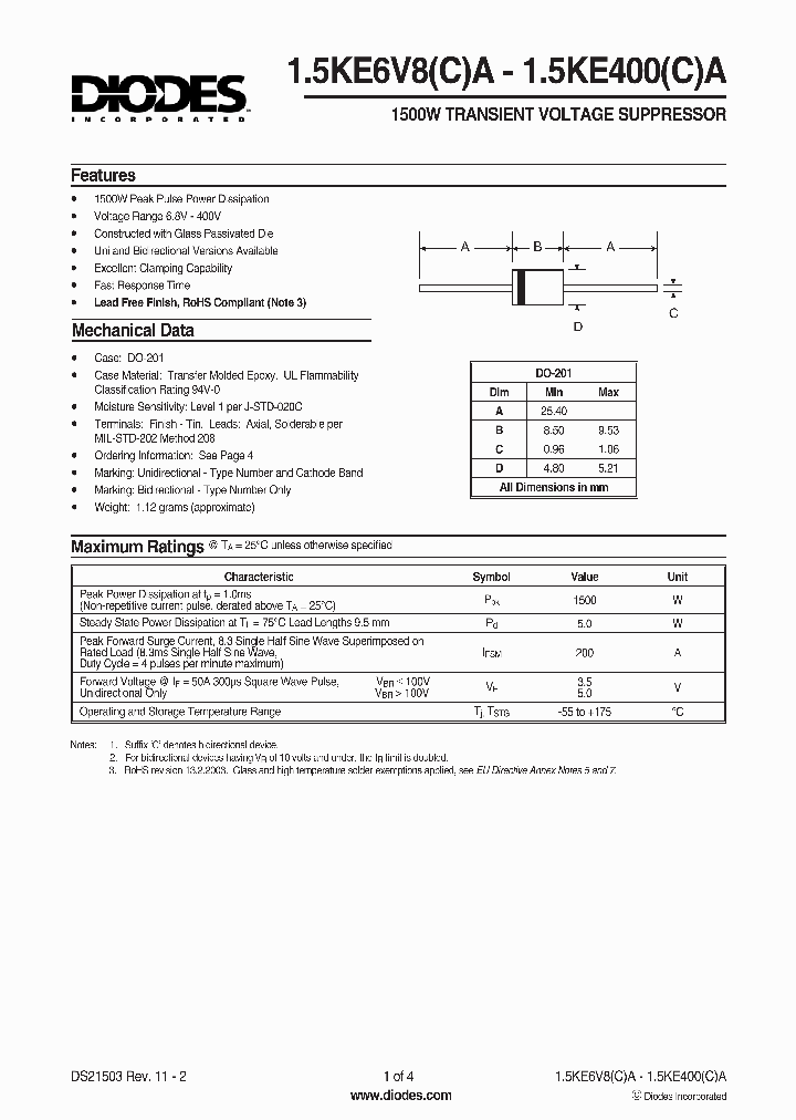 15KE36CA-B_8235294.PDF Datasheet