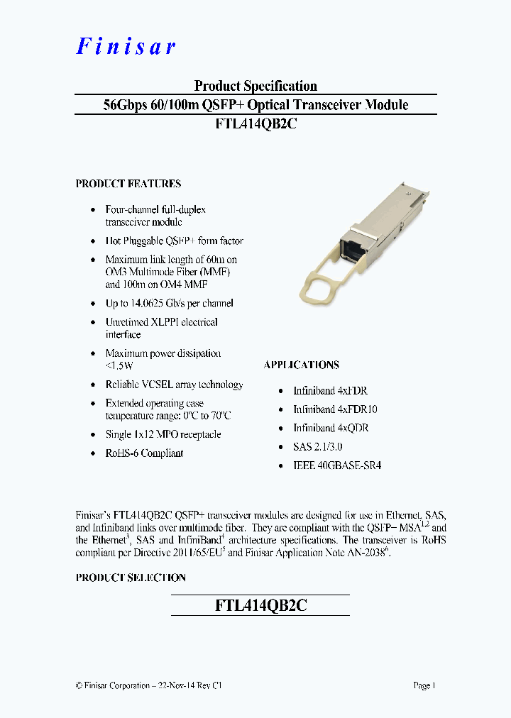 FTL414QB2C_8235349.PDF Datasheet
