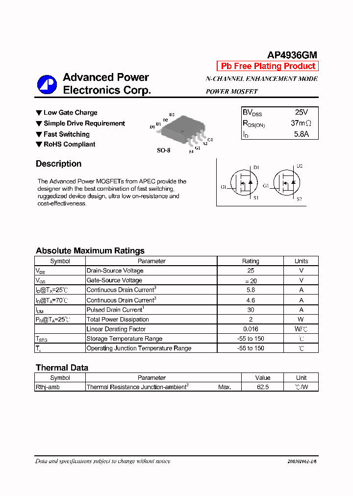 AP4936GM-14_8235408.PDF Datasheet