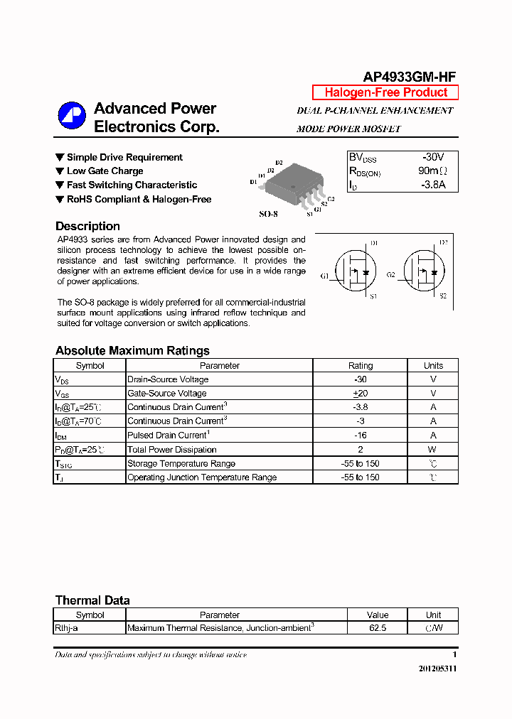 AP4933GM-HF-14_8235406.PDF Datasheet