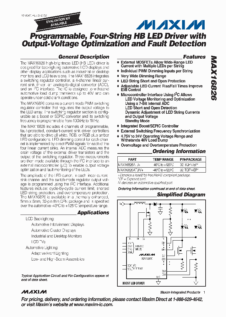 MAX16826ATJ_8235659.PDF Datasheet