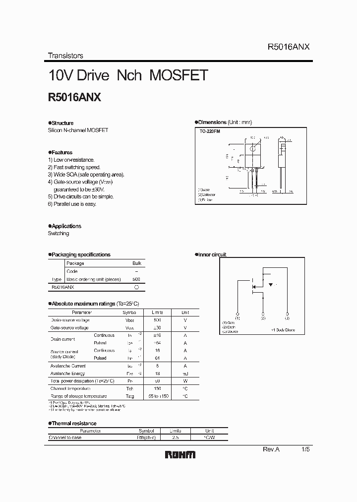 R5016ANX_8237267.PDF Datasheet