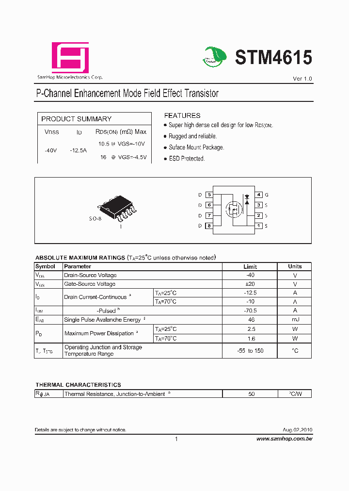 STM4615_8237521.PDF Datasheet