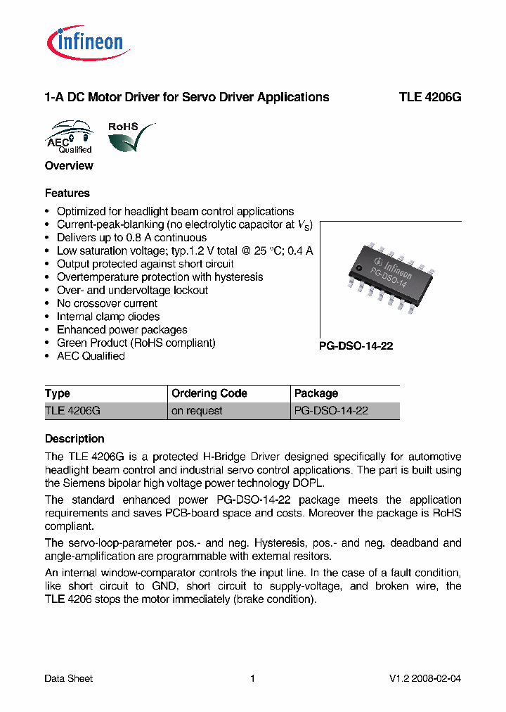 TLE4206G-15_8238581.PDF Datasheet