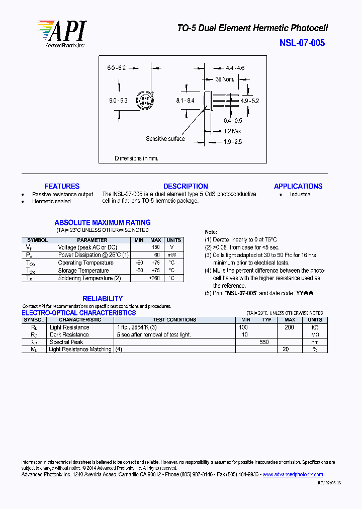 NSL-07-005_8238660.PDF Datasheet
